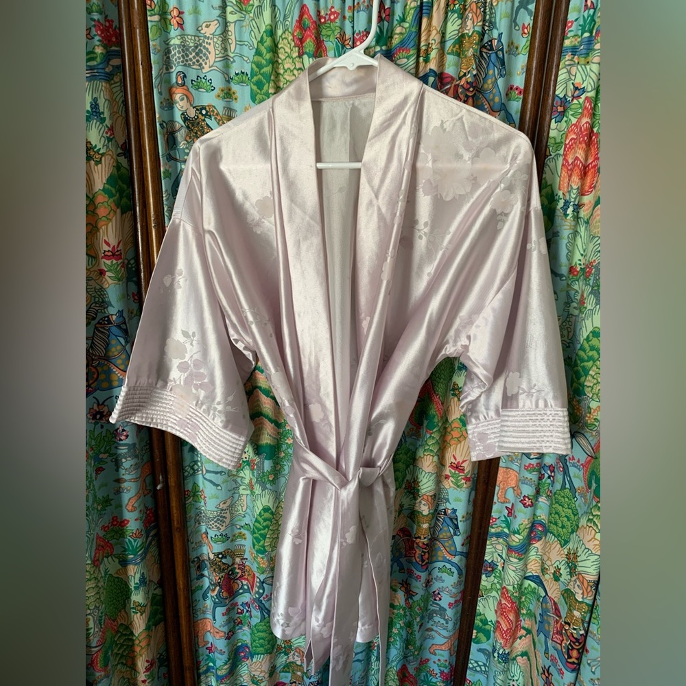 Vintage child cherry blossom robe sz medium